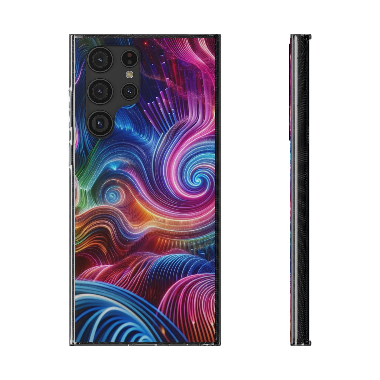 Neon Dreamscapes Infinity Patterns Art Polycarbonate Phone Case