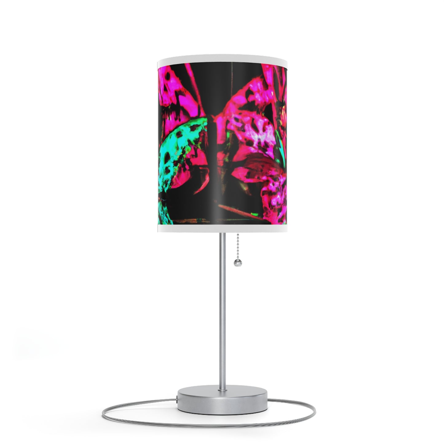 "Galactic Glooms: A Neon Butterfly Parade" - NEON Butterflies Colored Lamp