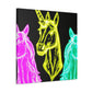 "Neon Unicorn Glow" NEON Unicorns Art Canvas