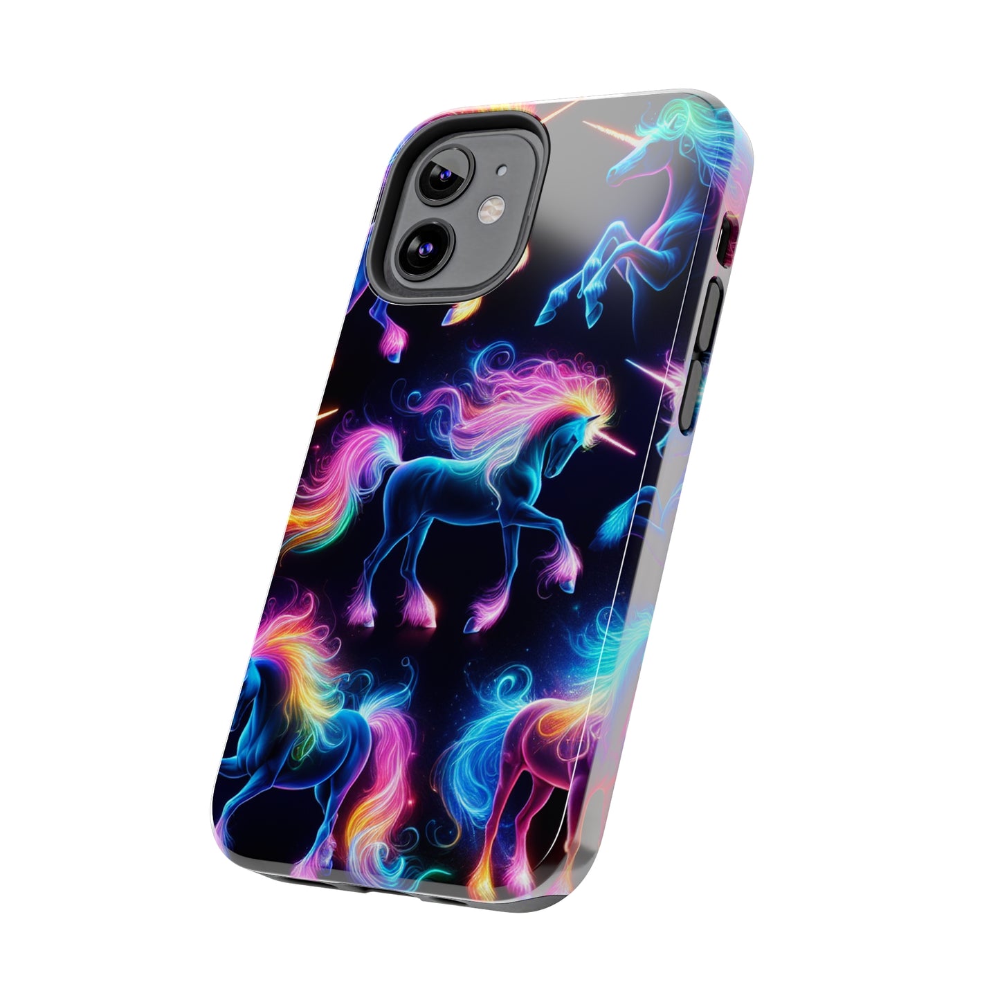 'Neon Mirage of Unicorns' NEON Unicorns Tough Phone Case