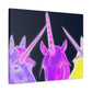 Neon Unicorn Dreamscape NEON Unicorns Art Canvas