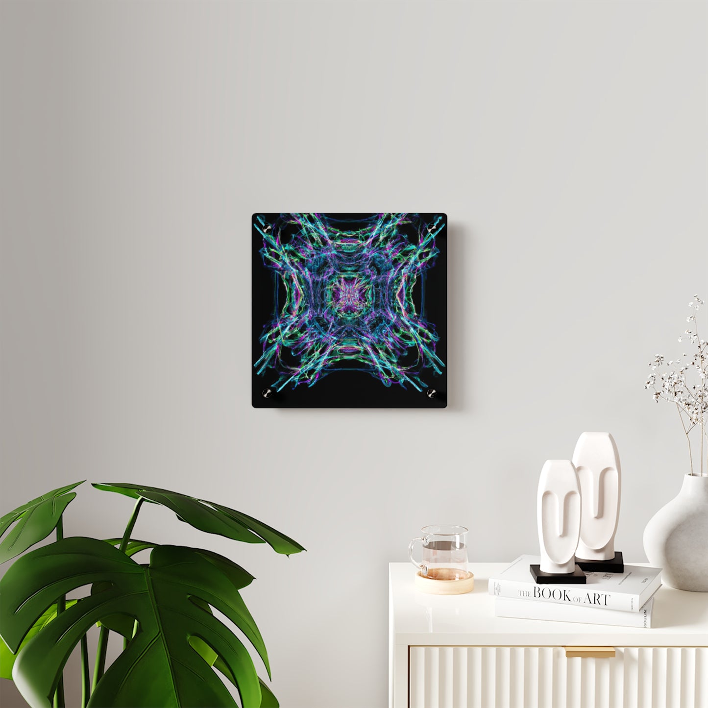 Galaxy Chroma Explorers Trippy Infinity Patterns Acrylic Art Panel