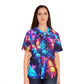 Neon Flight Fantasia Neon Butterflies Womans Jersey