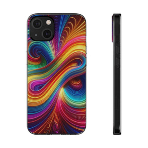 Neon Infinity Vortex Infinity Patterns Art Polycarbonate Phone Case