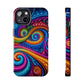 Neon Infinity Illusionz. Trippy Infinity Patterns Tough Phone Case