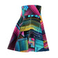 Piero della Francesca - Trippy Infity Patterns Woman's Skater Skirt