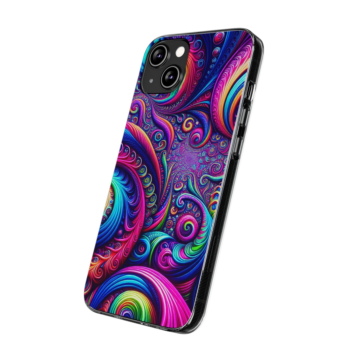 "VibranTrip Neonfinity" Infinity Patterns Art Polycarbonate Phone Case