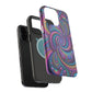 Cosmic Quasar Dreams. Neon Trippy Infinity Patterns Premium Art Magsafe Magnet Tough IPhone 13 14 15 Pro Plus Max and Mini in Matte and Glossy Phone cases
