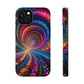 Neon Eternal Infinity Oasis. Neon Trippy Infinity Patterns Premium Art Magsafe Magnet Tough IPhone 13 14 15 Pro Plus Max and Mini in Matte and Glossy Phone cases