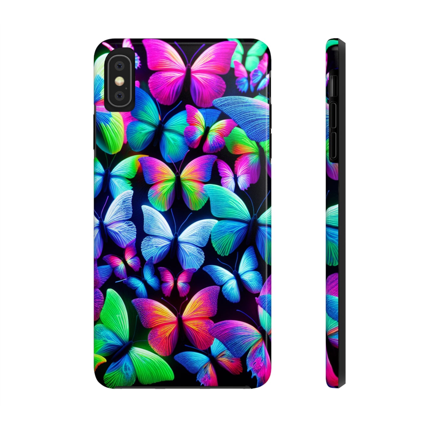 "Neon Splendor" NEON Butterflies Tough Phone Case