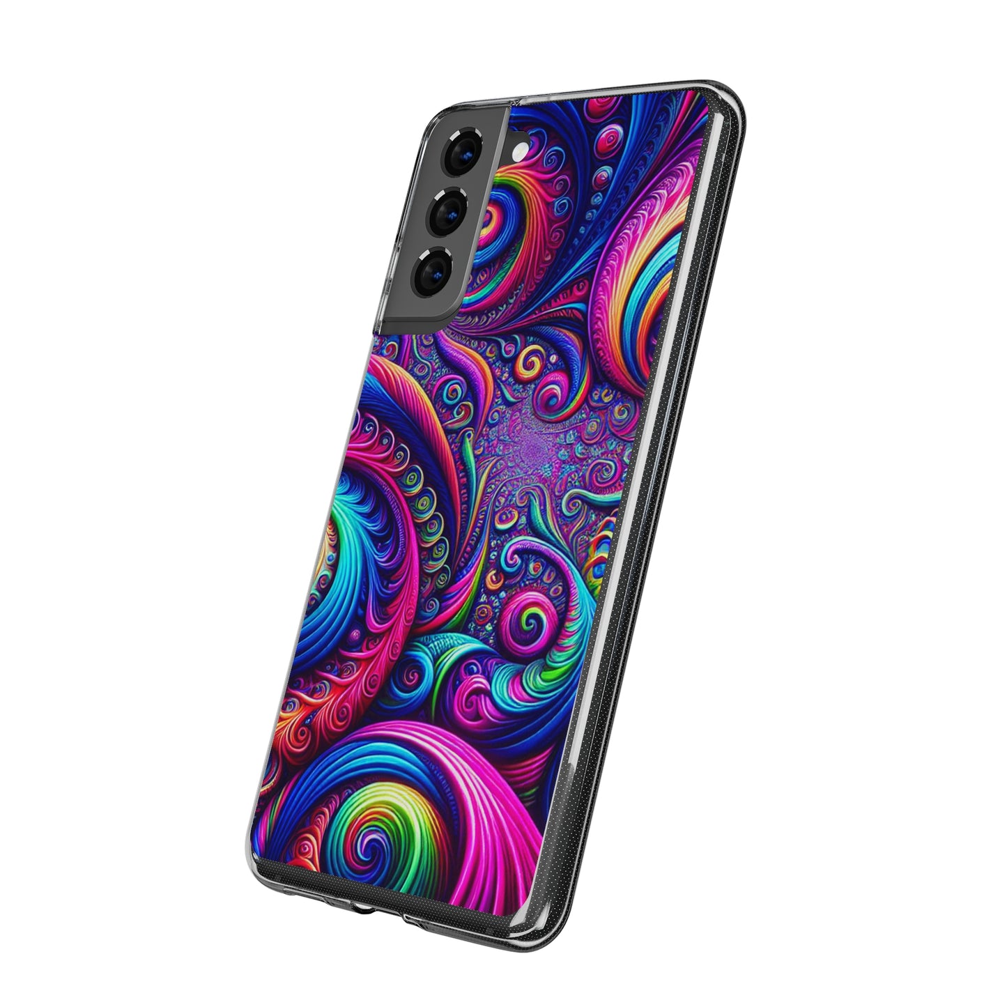 "VibranTrip Neonfinity" Infinity Patterns Art Polycarbonate Phone Case