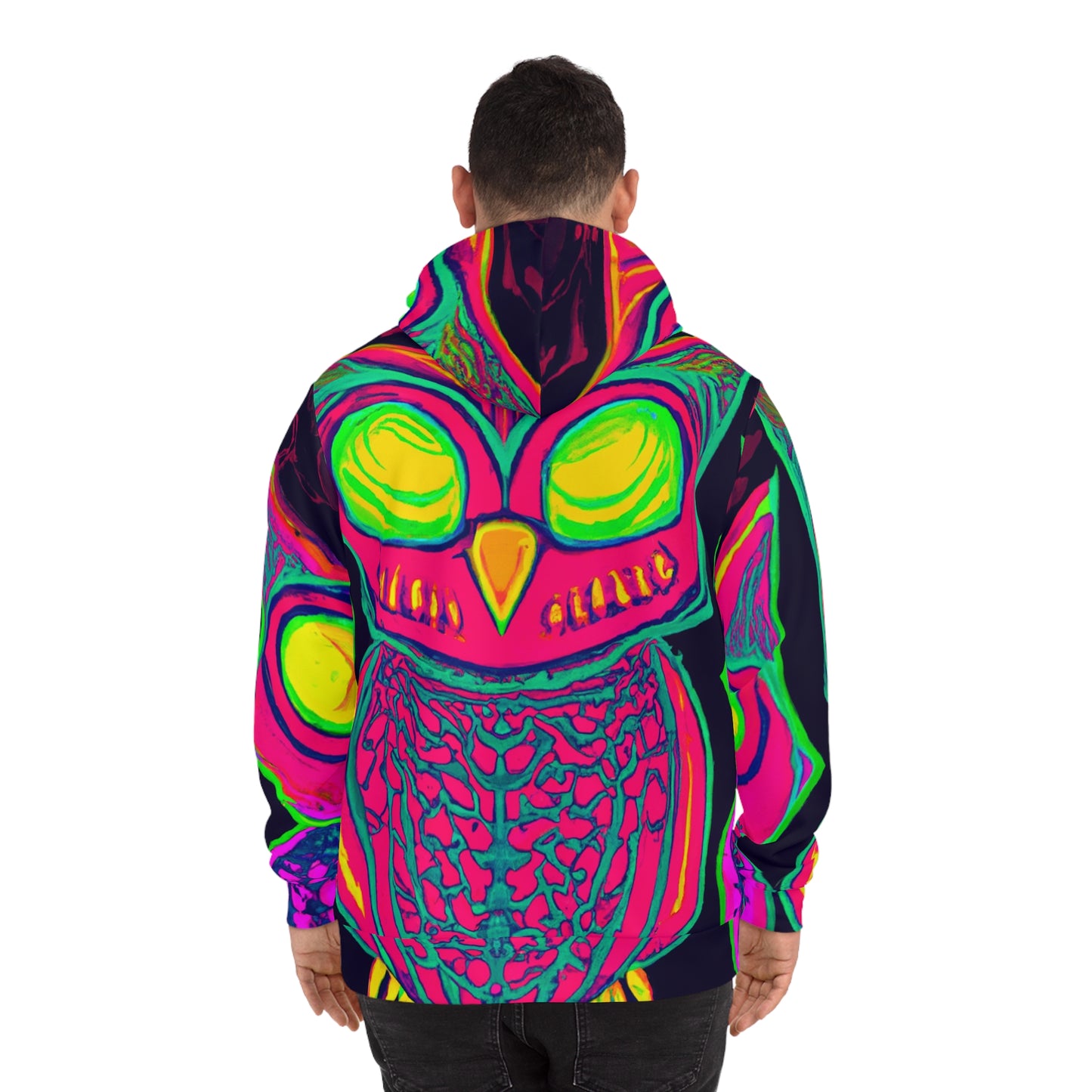 "Owl-renaissance: Neon Overdrip" - NEON Owls AOP Hoodie