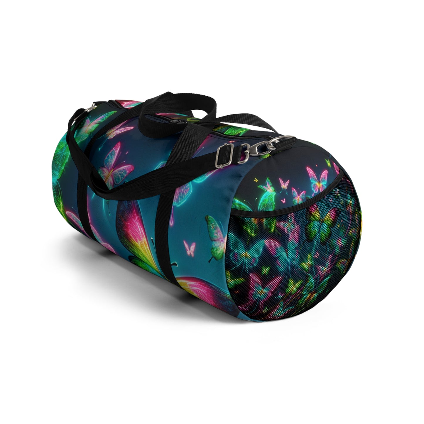 "Rainbow of Light" - Neon Butterflies Duffle Bag