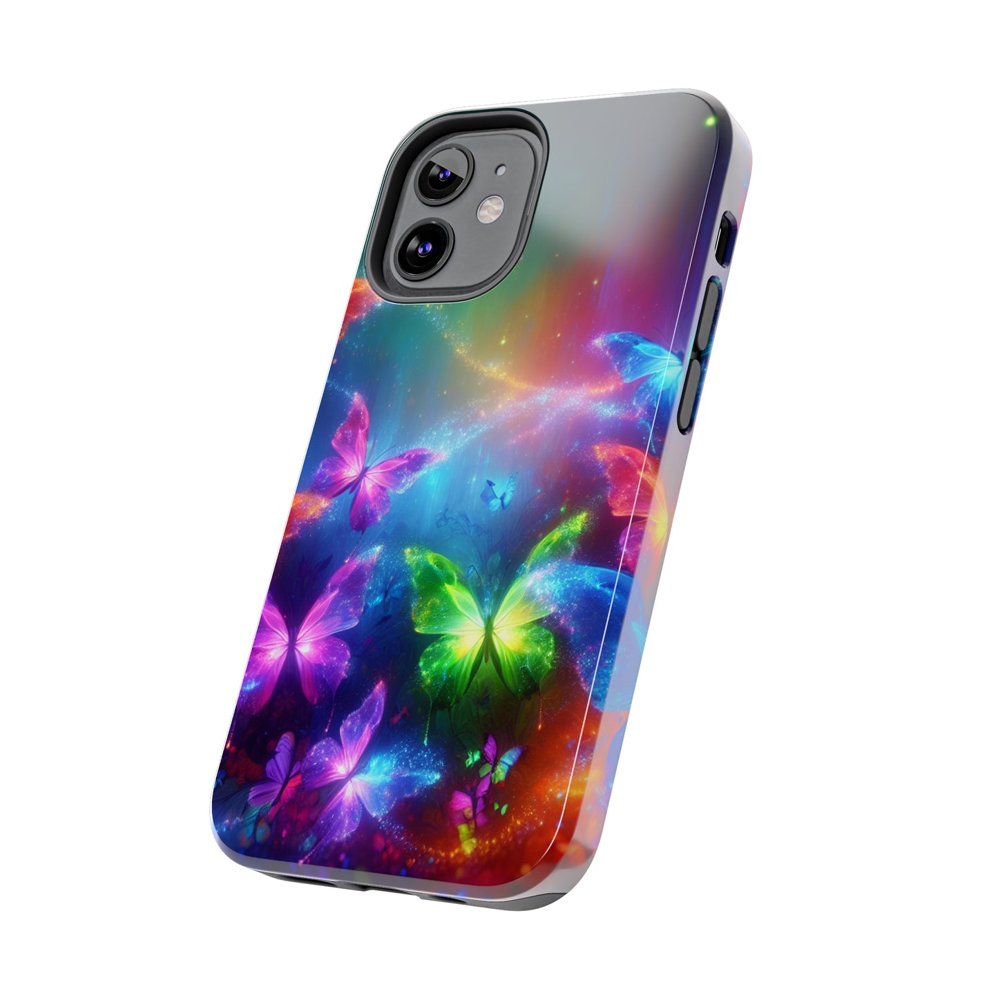 "Glow of the Luminous Butterflies" NEON Butterflies Tough Phone Case
