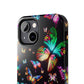 Neon Butterflies Dance NEON Butterflies Tough Phone Case Iphone 6 7 8 9 10 11 12 13 14 SE X XR XS Pro Max Mini Plus