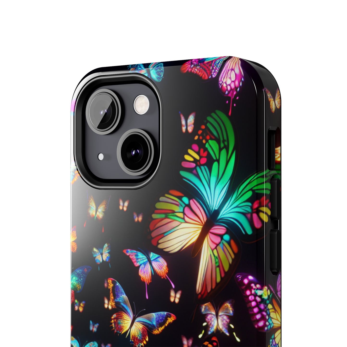 Neon Butterflies Dance NEON Butterflies Tough Phone Case Iphone 6 7 8 9 10 11 12 13 14 SE X XR XS Pro Max Mini Plus