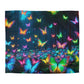 Pieter Van Derneer - NEON Butterflies Microfiber Duvet Cover
