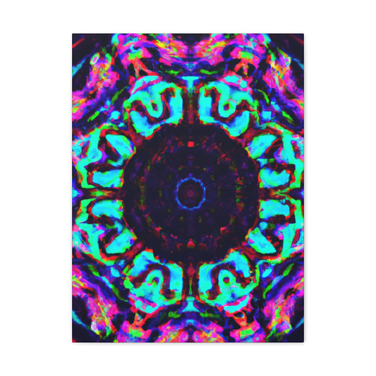 Vibrant Trippy Neon Infinity Prismatic Play. Trippy Infinity Patterns Art Canvas