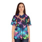 'The Illuminated Flight' Neon Butterflies Womans Jersey