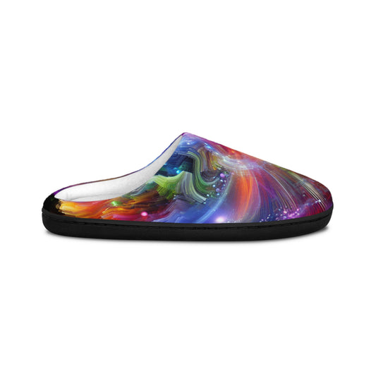 Jacques le Grand - Trippy Infity Patterns Men's Indoor Slippers