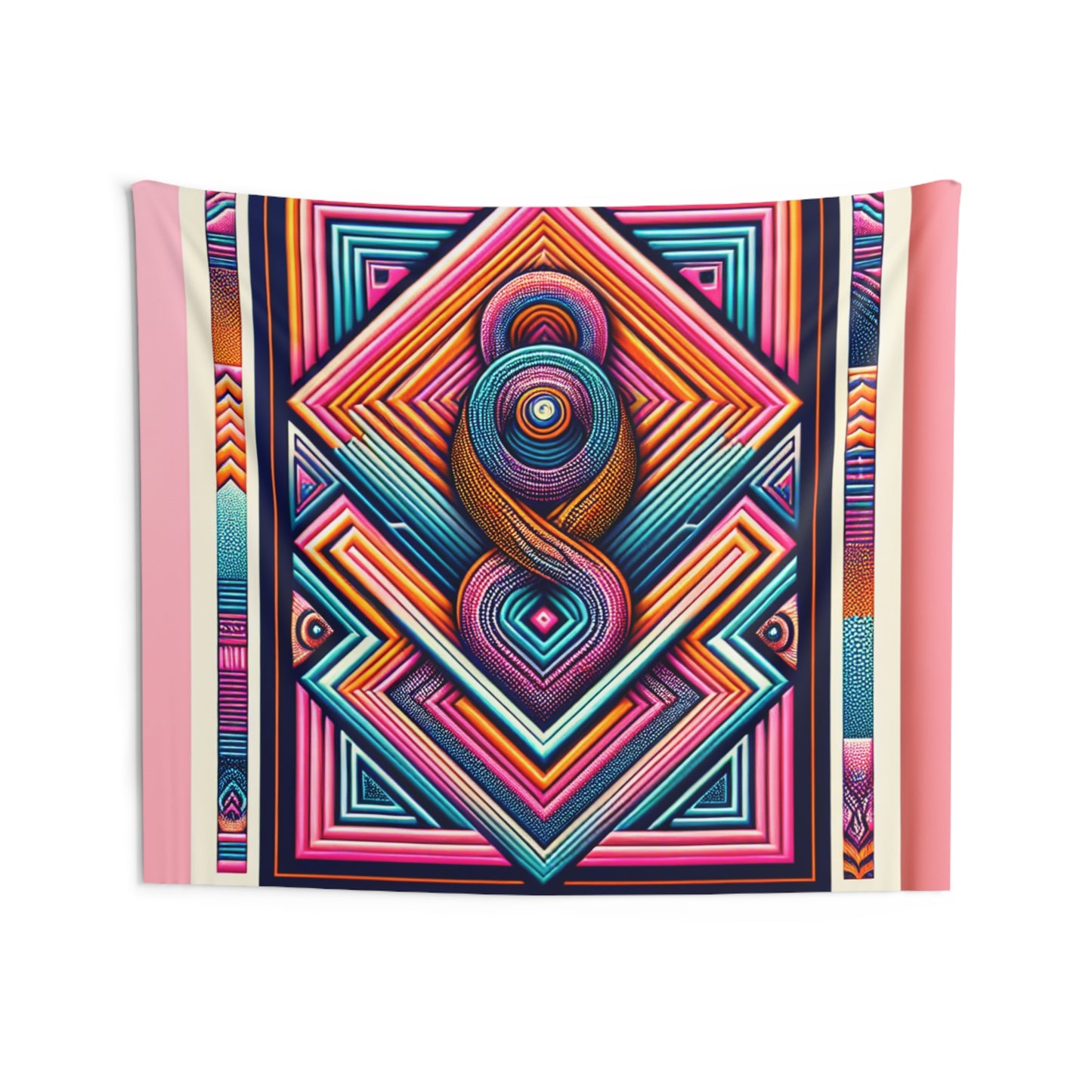 Vivid Cosmic Endless Splashes. Infinity Patterns Art Tapestry