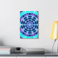 Neon Infinity Visions. Trippy Infinity Patterns Art Canvas