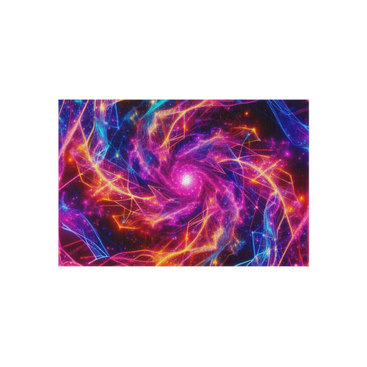 Neon Infinity Fantasia. Infinity Patterns Outdoor Rug