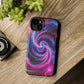 Infinite Neon Horizon Neon Trippy Infinity Patterns Premium Art Magsafe Magnet Tough IPhone 13 14 15 Pro Plus Max and Mini in Matte and Glossy Phone cases