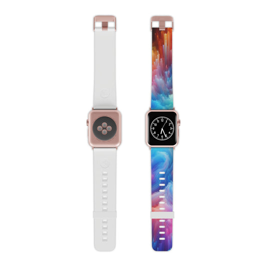 Neon Visionscapes - Trippy Infinity Patterns Iwatch Band