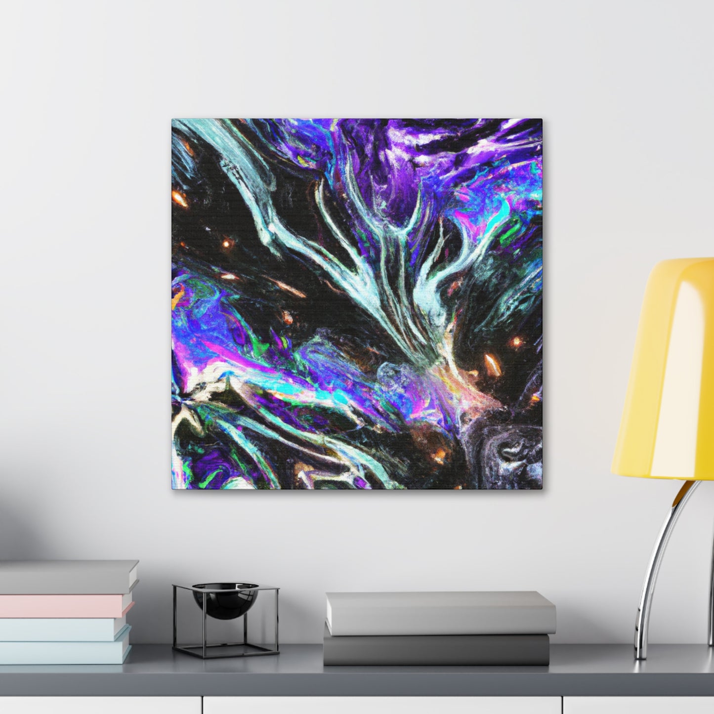 Interdimensional Fantasia. Trippy Infinity Patterns Art Canvas