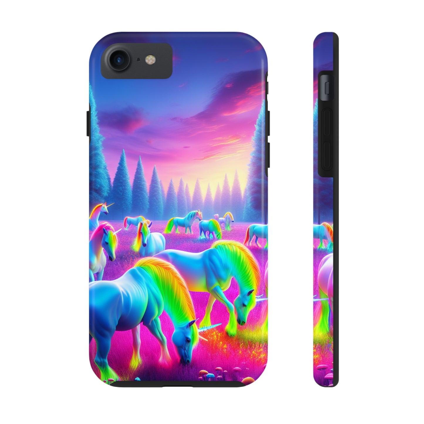Neon Mystic Unicorns. NEON Unicorns Tough Phone Case