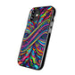 'Infinite Neon Illusion' Infinity Patterns Art Polycarbonate Phone Case