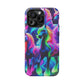 Neon Magic Skies - Unicorn Gang. Neon Unicorns Premium Art Magsafe Magnet Tough IPhone 13 14 15 Pro Plus Max and Mini in Matte and Glossy Phone cases