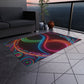 Neon Vortex Infinity. Infinity Patterns Outdoor Rug