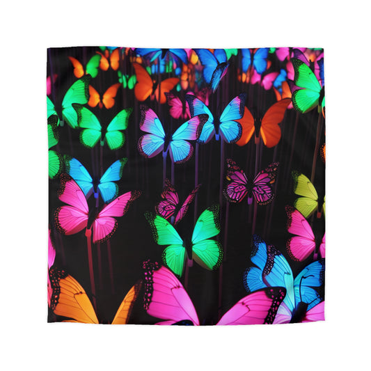 Giorgio da Padova - NEON Butterflies Microfiber Duvet Cover