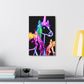 "Vibrant Neon Magic" NEON Unicorns Art Canvas