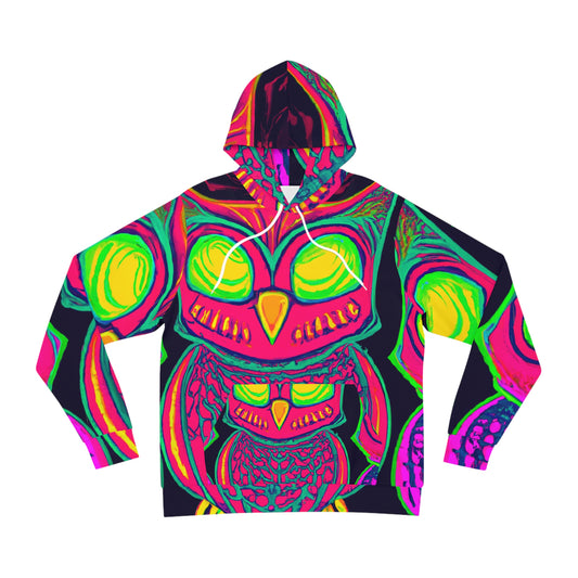 "Owl-renaissance: Neon Overdrip" - NEON Owls AOP Hoodie