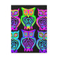 Neon Night Owls. NEON Owls Art Canvas