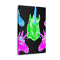 "Cosmic Mysticism" NEON Unicorns Art Canvas
