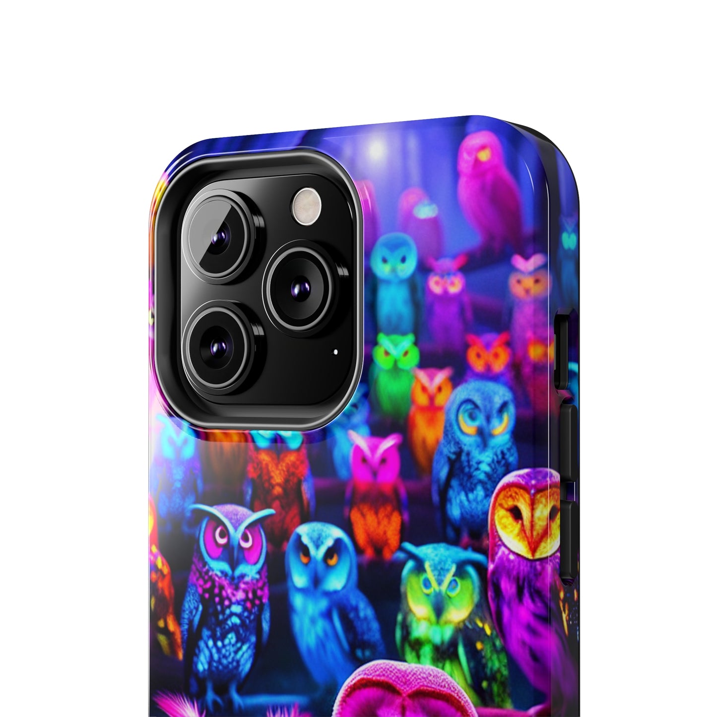 Neon Night Hootenanny. NEON Owls Tough Phone Case