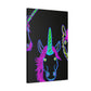 Vibrant Neon Magic. NEON Unicorns Art Canvas