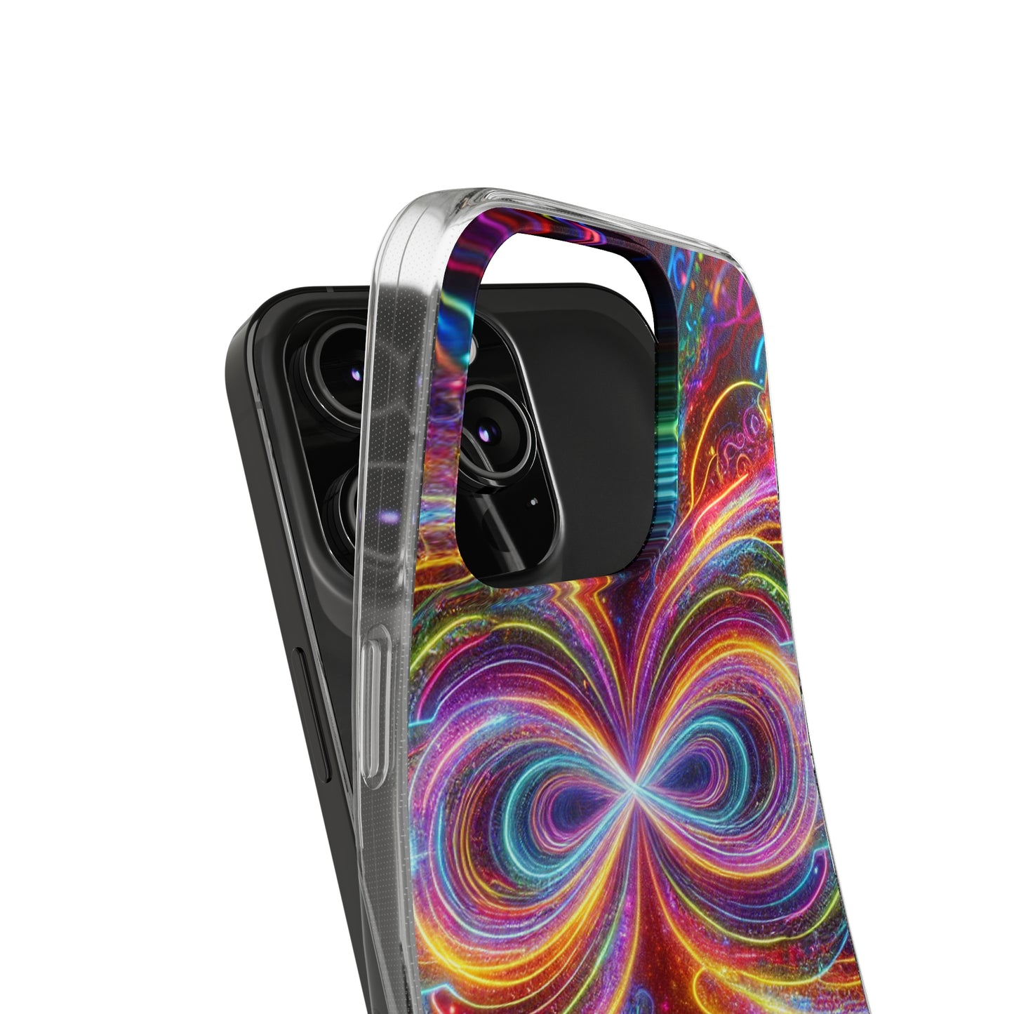 Neon Infinity Vortex Infinity Patterns Art Polycarbonate Phone Case