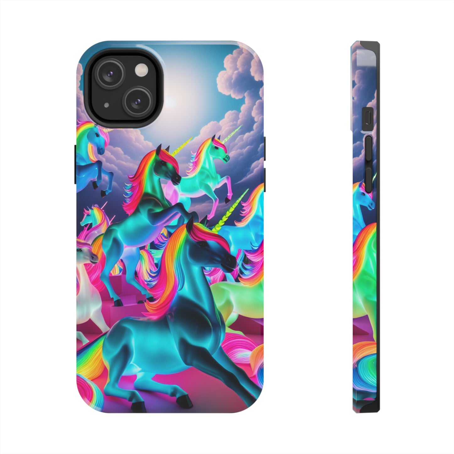 "Neon Fantasy" NEON Unicorns Tough Phone Case