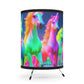 "Infinite Illumination" - NEON Unicorns Art Tripod Lamp