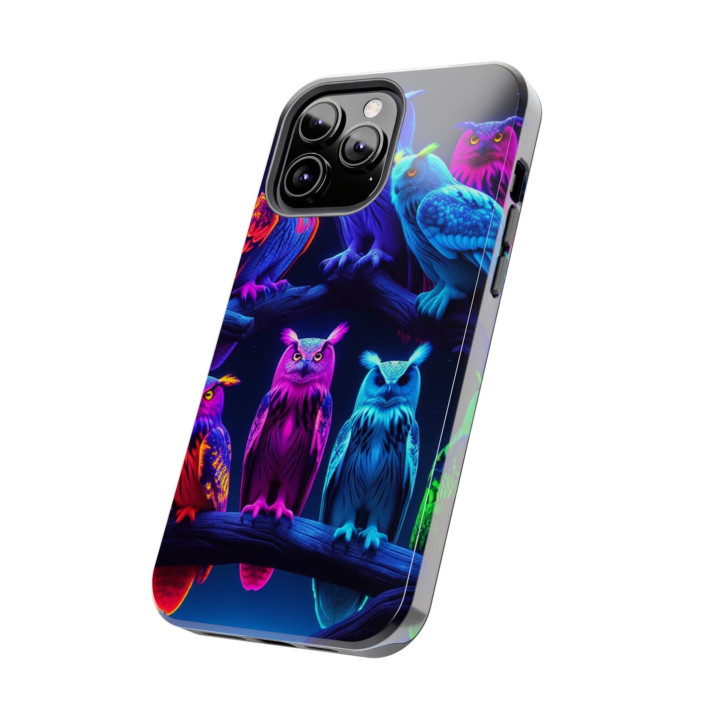 "Mystic Rally of the Neon Owls" NEON Owls Tough Phone Case
