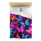 Pietro da Bergamo - NEON Butterflies Microfiber Duvet Cover