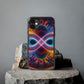 "Neon Psychedelic Infinity" Infinity Patterns Art Polycarbonate Phone Case