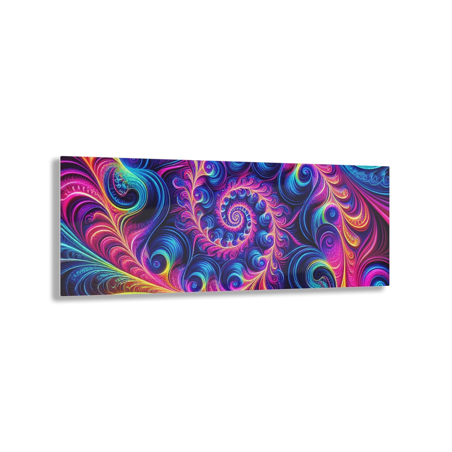 "Infinite Vibrance" Trippy infity Pattern 1/4" Glossy Acrylic Art