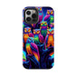 Neon Nocturne. NEON Owls Tough Phone Case