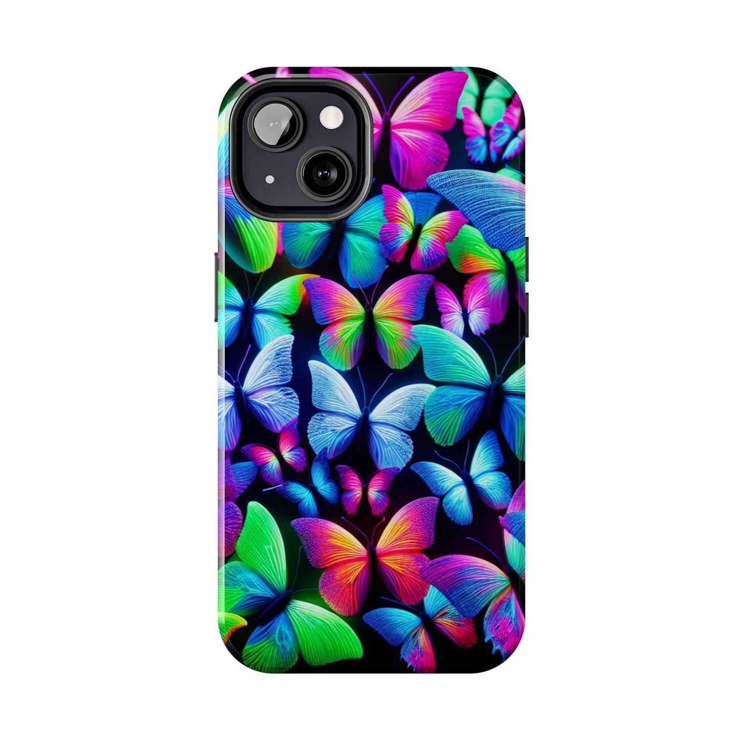 "Neon Splendor" NEON Butterflies Tough Phone Case